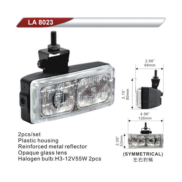 

Фара дополнительная DLAA 8023-W / 2хH3-12V / 126 * 53mm