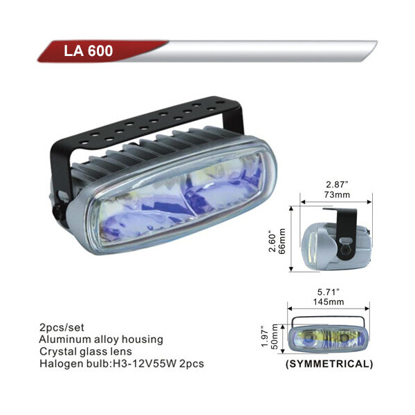 

Фара дополнительная DLAA 600-RY / 2хH3-12V-55W / 145 * 50mm