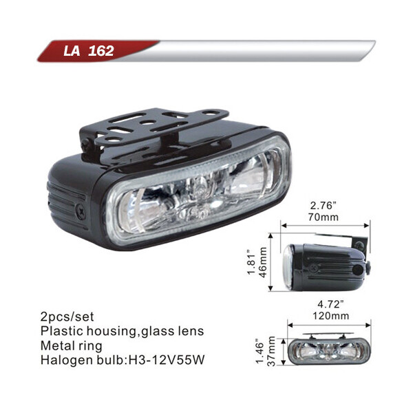 

Автофара DLAA 162-W/H3-12V-55W/120 * 37mm