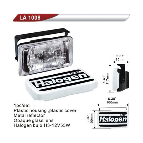 

Автофара DLAA 1008-W/H3-12V-55W/160 * 100mm/крышка
