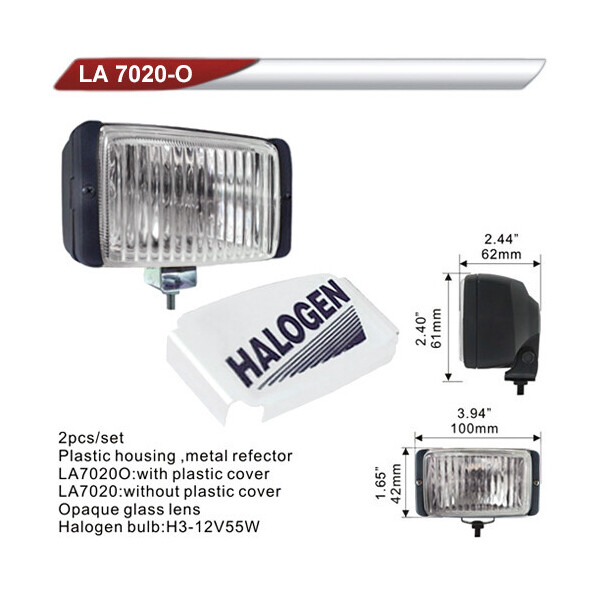 

Фара дополнительная DLAA 7020O-W / H3-12V-55W / 100 * 42mm / крышка