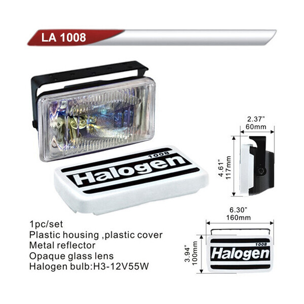 

Автофара DLAA 1008-RY/H3-12V-55W/160 * 100mm/крышка