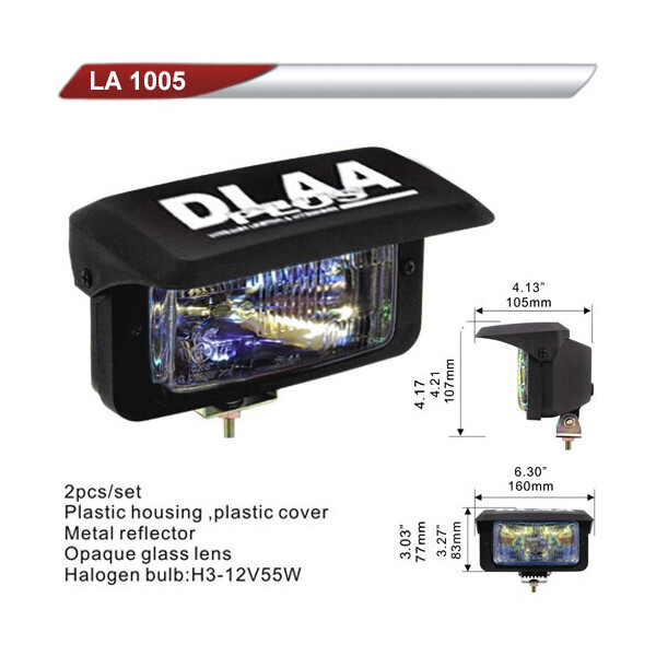 

Фара дополнительная DLAA 1005-RY / H3-12V-55W / 160 * 83mm / крышка