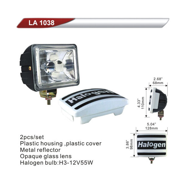 

Фара дополнительная DLAA 1038-W / H3-12V-55W / 128 * 98mm / крышка
