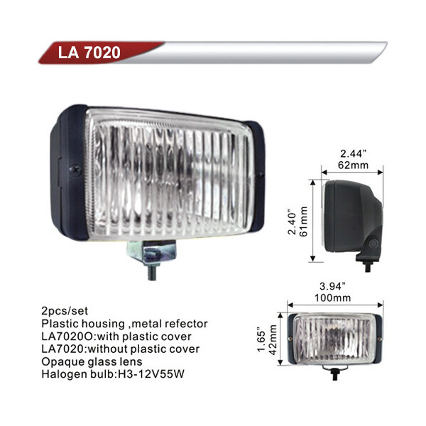 

Фара дополнительная DLAA 7020-W / H3-12V-55W / 100 * 42mm