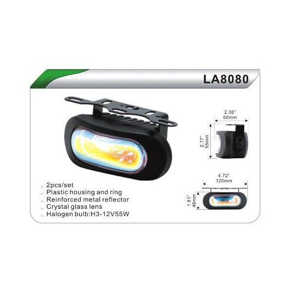 

Фара дополнительная DLAA 8080-RY / H3-12V-55W / 120 * 46mm