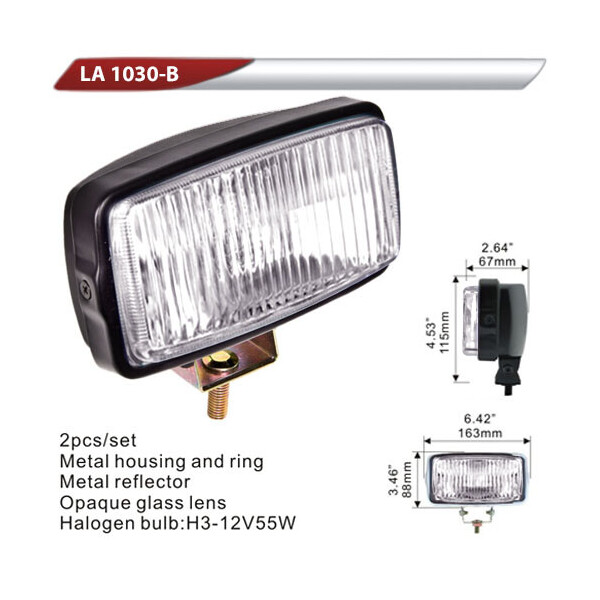 

Фара дополнительная DLAA 1030B-W / H3-12V-55W / 163 * 88mm