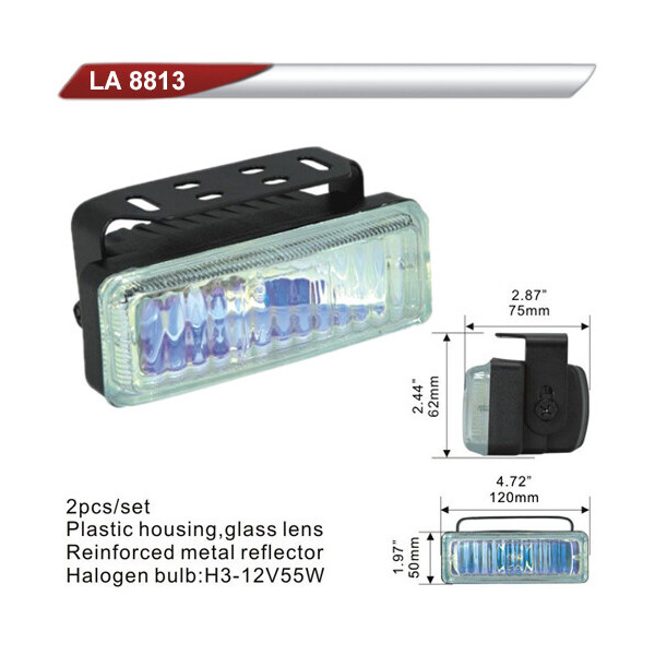 

Автофара DLAA 8813-RY/H3-12V-55W/120 * 50mm