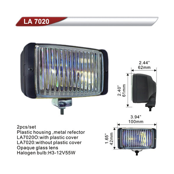 

Фара дополнительная DLAA 7020-RY / H3-12V-55W / 100 * 42mm