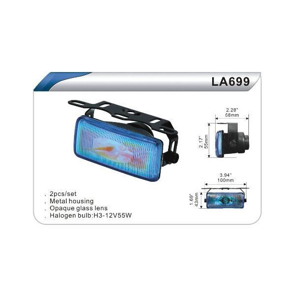 

Автофара DLAA 699-RY/H3-12V-55W/100 * 43mm