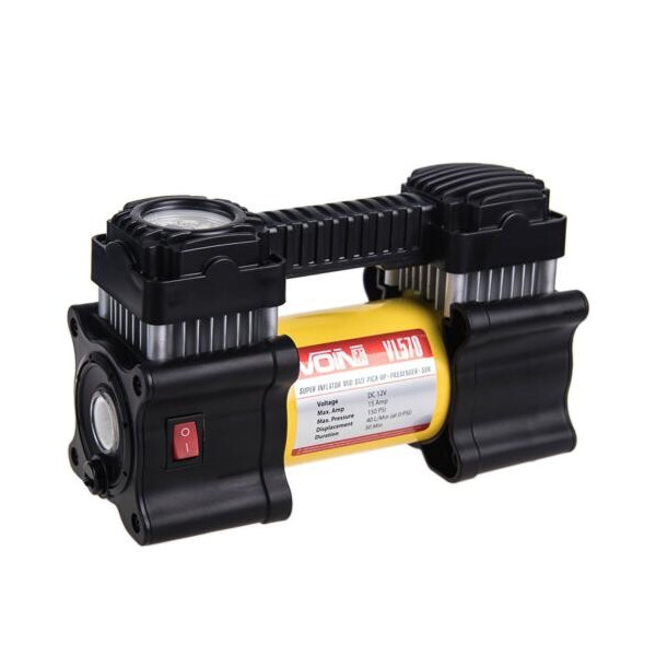 

Компрессор автомобильный "VOIN" VL-570 150psi / 15Amp / 40л / прикур. / Фонарь