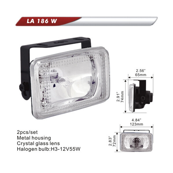 

Автофара DLAA 186-W/H3-12V-55W/123 * 72mm