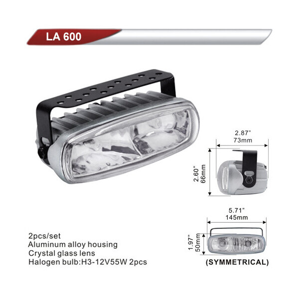 

Фара дополнительная DLAA 600-W / 2хH3-12V-55W / 145 * 50mm
