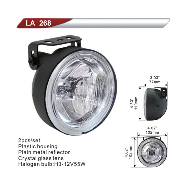 

Автофара DLAA 268-W/H3-12V-55W/D102mm