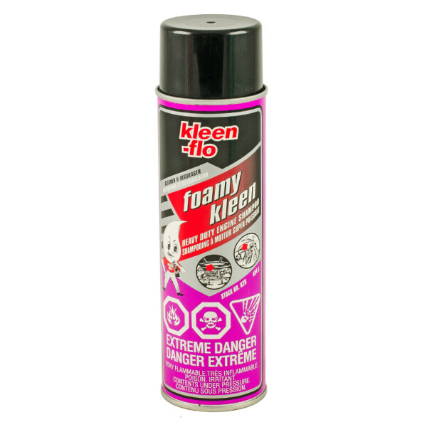 

Kleen-Flo FOAMY ENGINE SHAMPOO (KLEEN) - Пенка для мытья и обезжиривания двигателей (аэрозоль) 454г