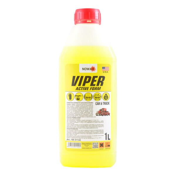 

Nowax активная пена VIPER Active Foam суперконцентрат для бесконтактной мойки 1л