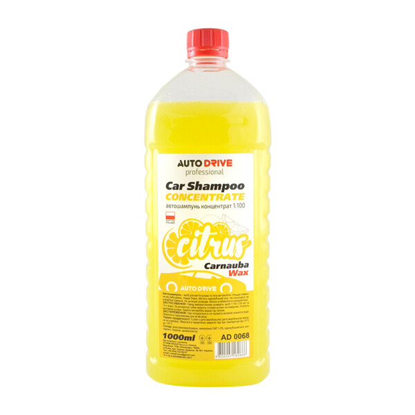 

Auto Drive автошампунь концентрат 1:100, цитрус, 1л