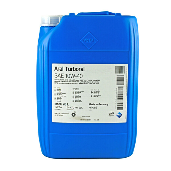 

Моторное масло Aral Turboral 10w-40 20L