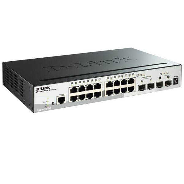 

Коммутатор D-Link DGS-1510-20 16x1G, 2xSFP, 2xSFP+ 10G, SmartPro