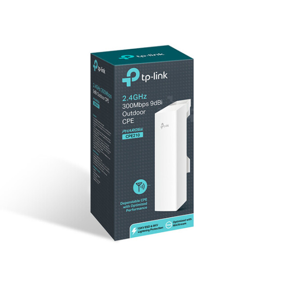 

Точка доступа TP-Link CPE210 802.11n 2.4 ГГц, N300, 9 дБи, наружн.