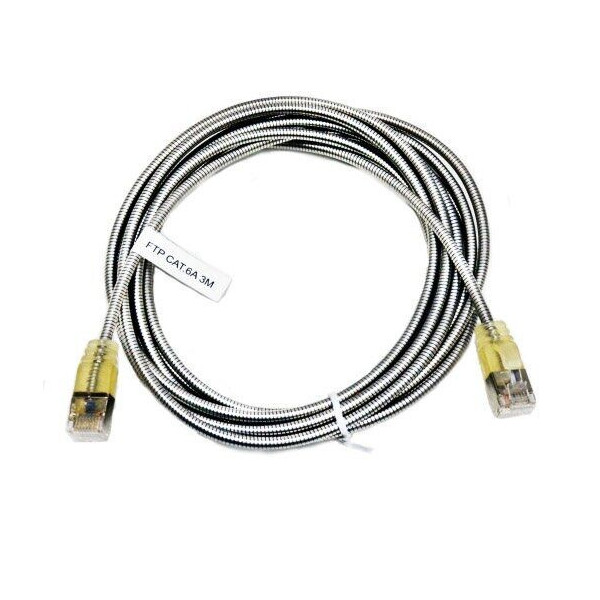 

Патч-корд армированный Kingda FTP cat.6A RJ45 2м медь серебристый PAFT7200-C6a-MS