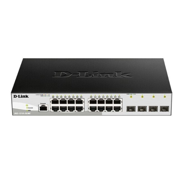 

Коммутатор D-Link DGS-1210-20/ME/B 16x1GE, 4xSFP, WebSmart