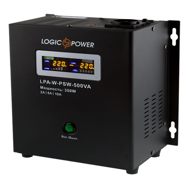 

Источники бесперебойного питания (ИБП) Logicpower LPA-W-PSW-500VA(350Вт)2A/5A/10A с правильной синусоидой 12В