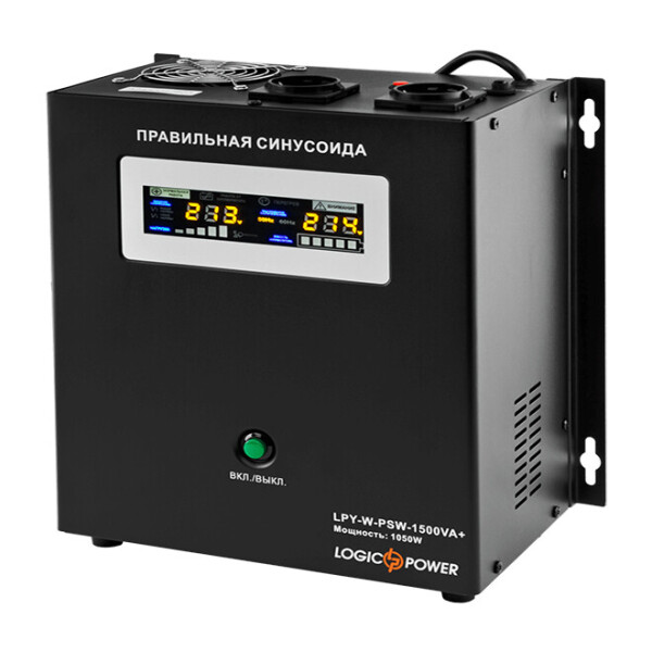 

Источники бесперебойного питания (ИБП) Logicpower LPY-W-PSW-1500VA+(1050Вт)10A/15A с правильной синусоидой 24В