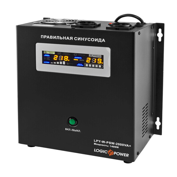 

Источники бесперебойного питания (ИБП) Logicpower LPY-W-PSW-2000VA+(1400Вт)10A/20A с правильной синусоидой 24В