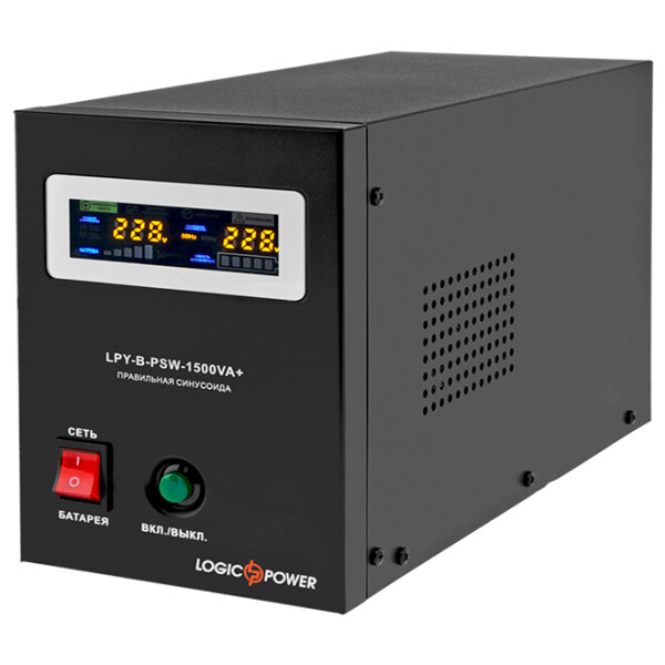 

Источники бесперебойного питания (ИБП) Logicpower LPY-B-PSW-1500VA+(1050Вт)10A/15A с правильной синусоидой 24В