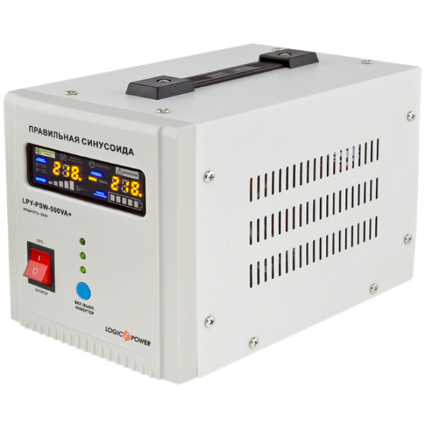 

Источники бесперебойного питания (ИБП) Logicpower LPY-PSW-500VA+(350Вт)5A/10A с правильной синусоидой 12В