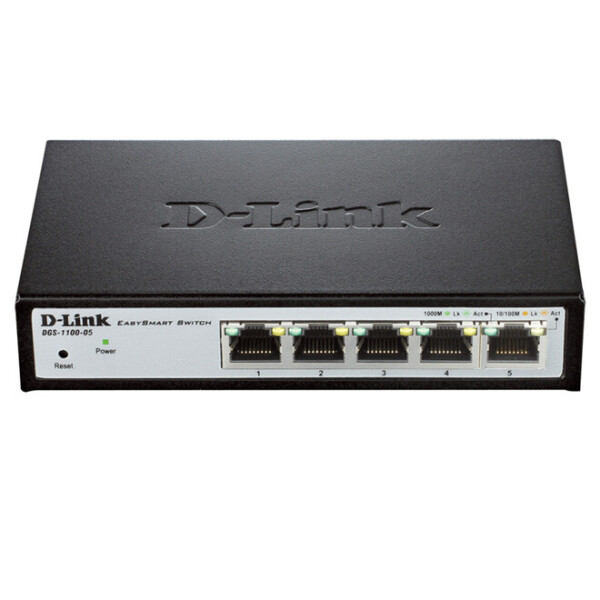 

Коммутатор D-Link DGS-1100-05 5port 1G Easy Smart