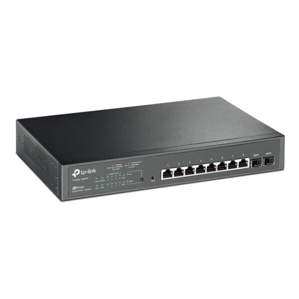 

Коммутатор TP-LINK T1500G-10MPS 8x1GE/PoE 116W, 2x1GE/SFP, JetStream