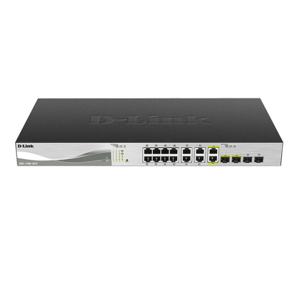 

Коммутатор D-Link DXS-1100-16TC 12x10GBaseT, 2x10GBaseT/SFP+ Combo, EasySmart