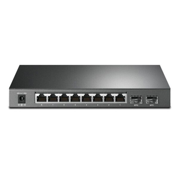 

Коммутатор TP-LINK T1500G-10PS (TL-SG2210P) 8x1GE/8xPoE 53W, 2x1GE/SFP, JetStream