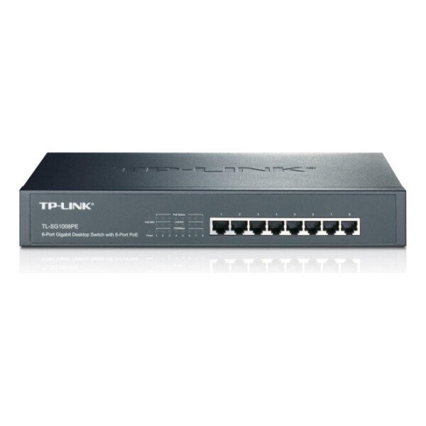 

Коммутатор TP-LINK TL-SG1008PE 8x1GE/PoE+ 133.8W, Неуправляемый, Стоечный