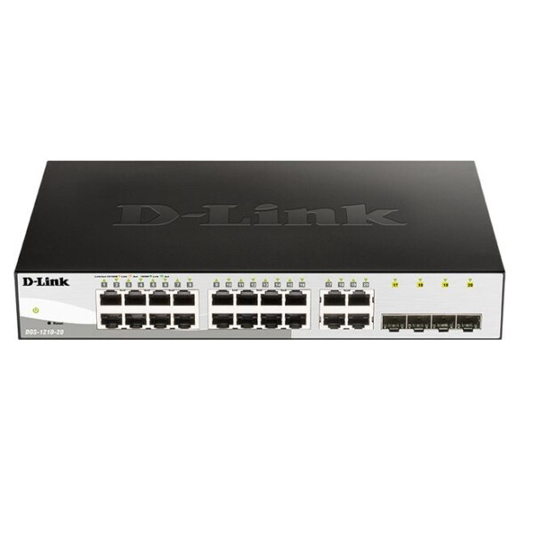 

Коммутатор D-Link DGS-1210-20 16port 1Gbit, 4SFP Smart
