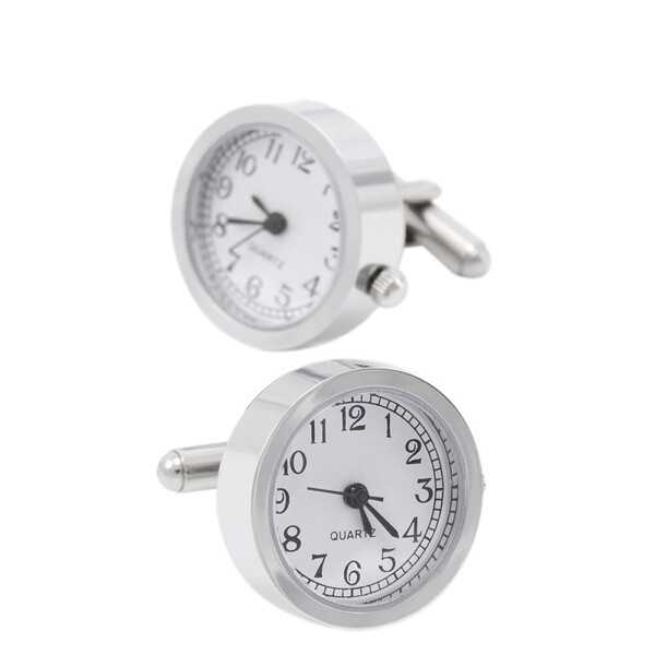 

Запонки Bow Tie House элитные с механизмом часов quartz watch 08620
