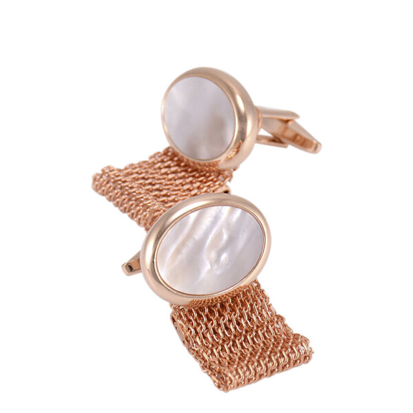 

Запонки Bow Tie House элитные Luxury Chain Cufflinks золотистые 08528