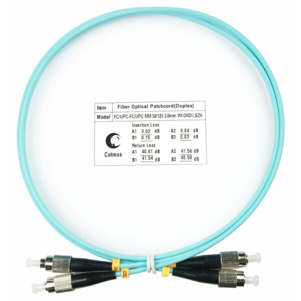 

Оптический патчкорд Adtek Duplex FC/UPC-FC/UPC MM(OM3) 5м