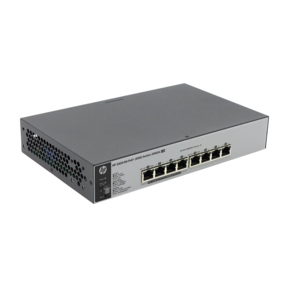 

Коммутатор HPE 1820-8G-PoE+ Smart Switch, 4xGE, 4xGE PoE+ 65W, L2, LT Warranty
