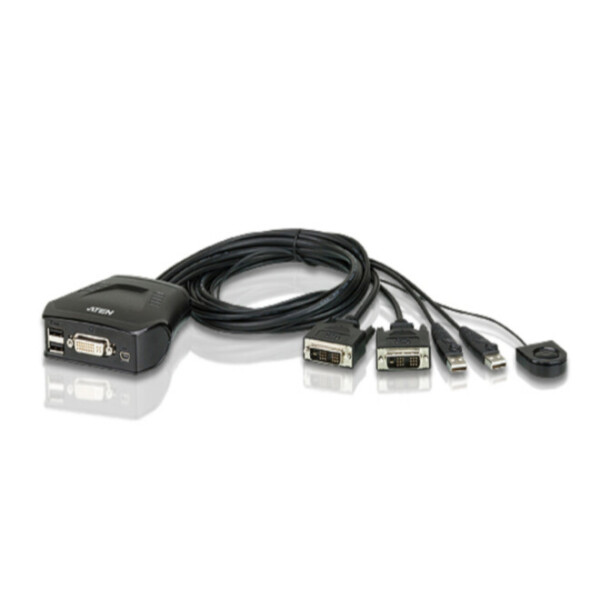 

2-портовый, USB, DVI, кабельный КВМ-коммутатор