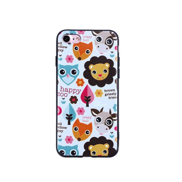 

TPU чехол Animals Print Series для Apple iPhone 8 (4.7) Happy Zoo (54229)