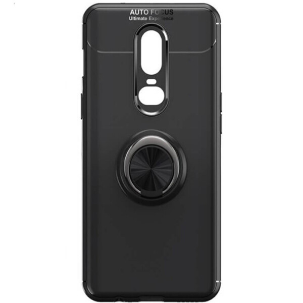 

TPU чехол Deen ColorRing под магнитный держатель для OnePlus 7 Черный / Черный (103238)