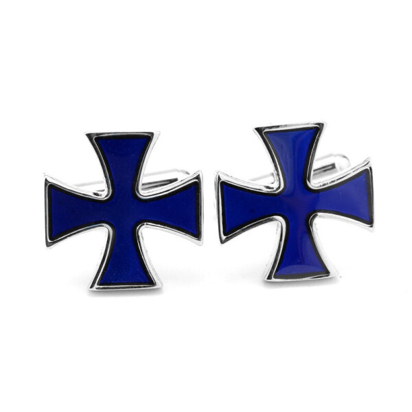 

Запонки Bow Tie House Roman French Style Blue Cross 06497