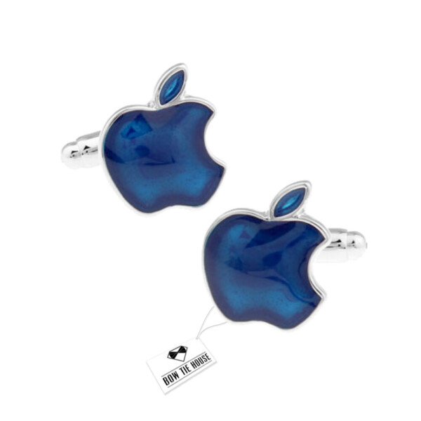 

Запонки Bow Tie House синие Apple 05186