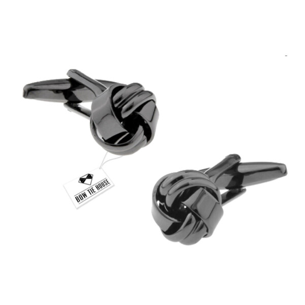 

Запонки Bow Tie House мужские черные сферы 09501