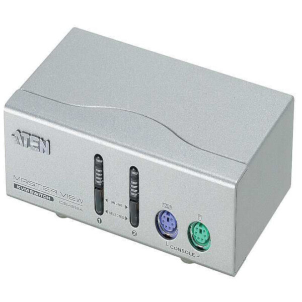 

CS-82AC 2-портовый настольный PS 2 KVM переключатель, комплект кабелей, ATEN