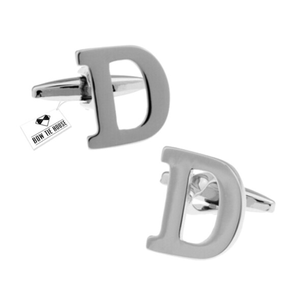 

Запонки Bow Tie House металические с буквой D 09101