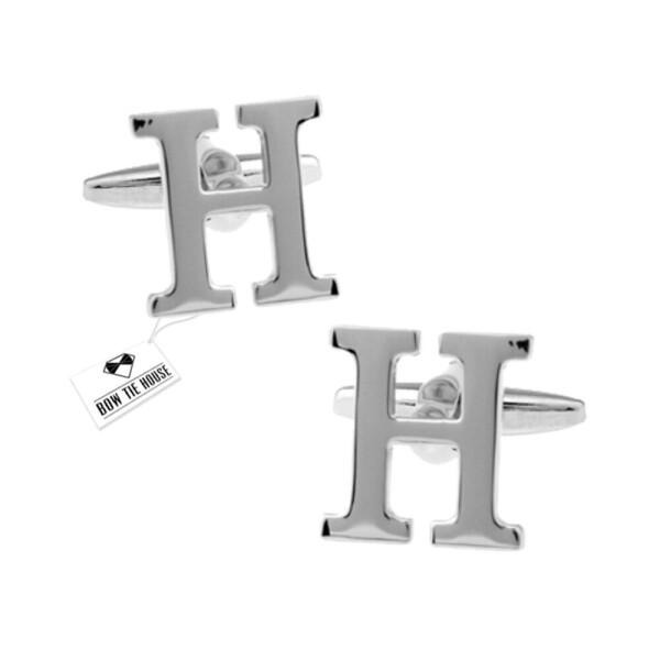 

Запонки Bow Tie House металические с буквой H 09521